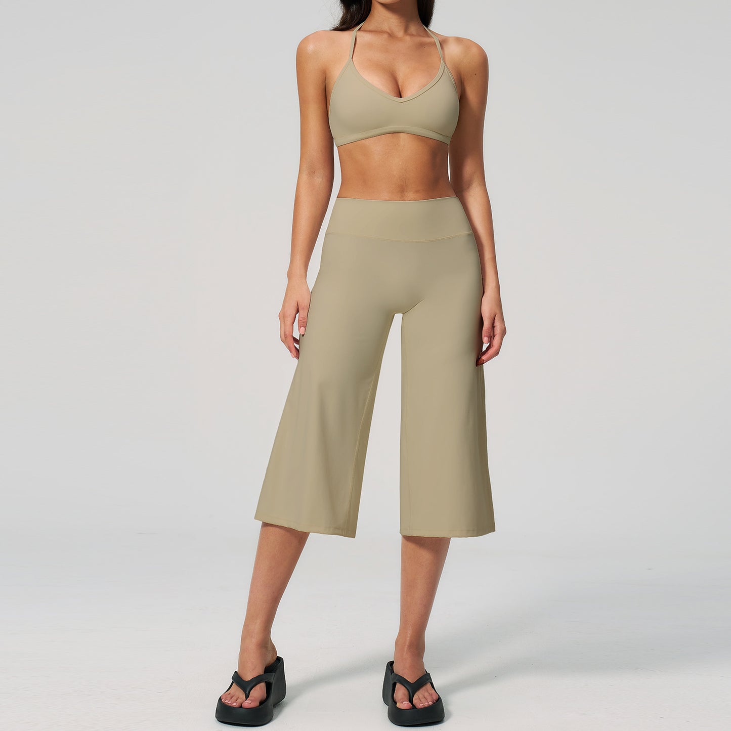 Wholesale Premium Yoga Set | High-Waist Biker Shorts Outfit 5555 | fouregg