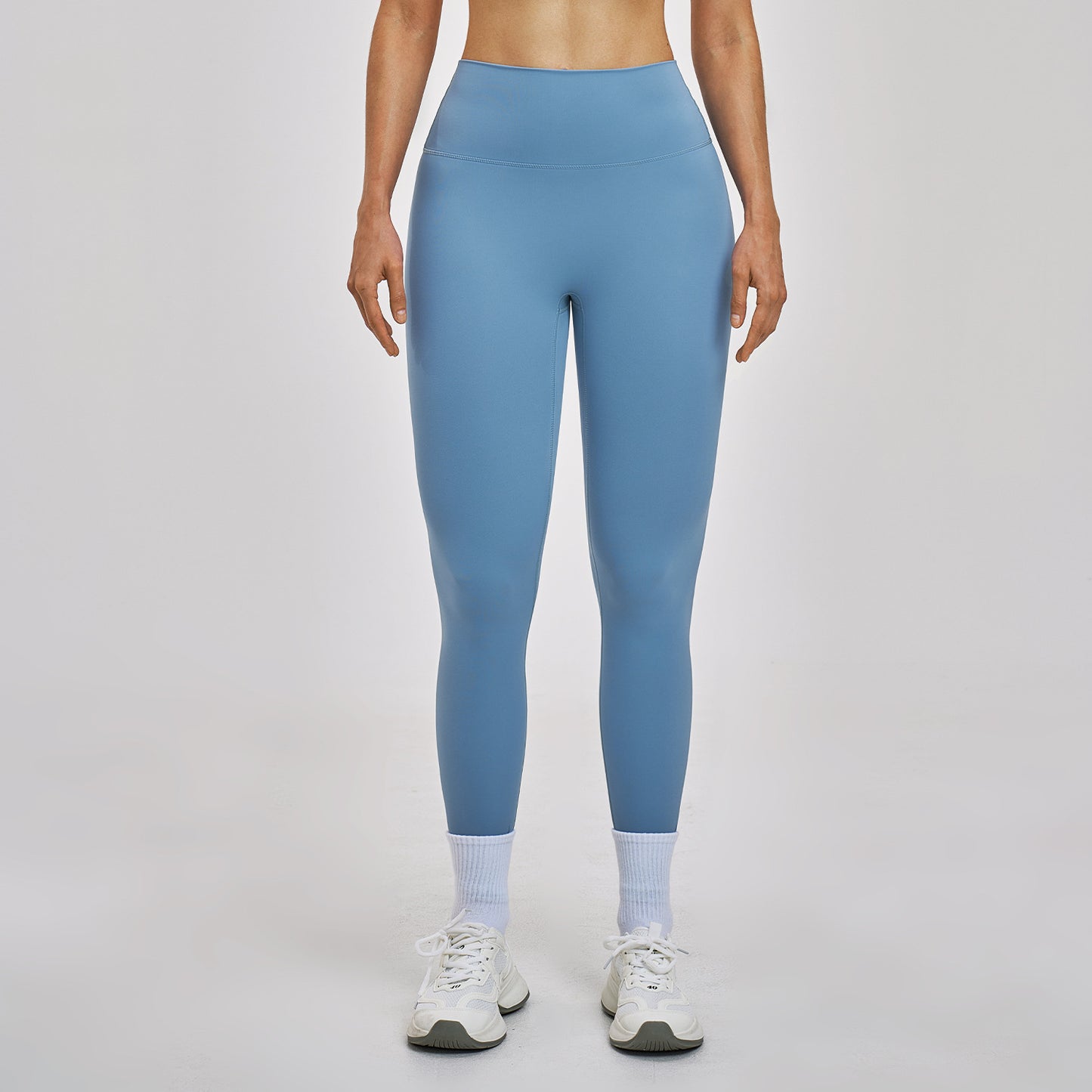 08/2022 High-waist butt-lifting fitness pants women's tight-fitting outdoor cycling sports running trousers breathable quick-drying nude yoga pants 6116