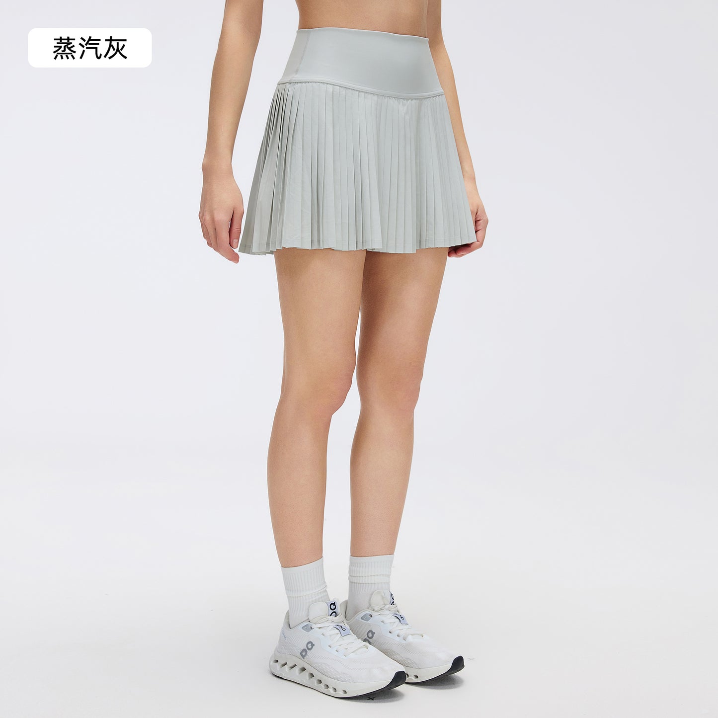01/2025 Summer high waist belly pocket tennis skirt women's quick-drying anti-exposure fitness shorts DK383
