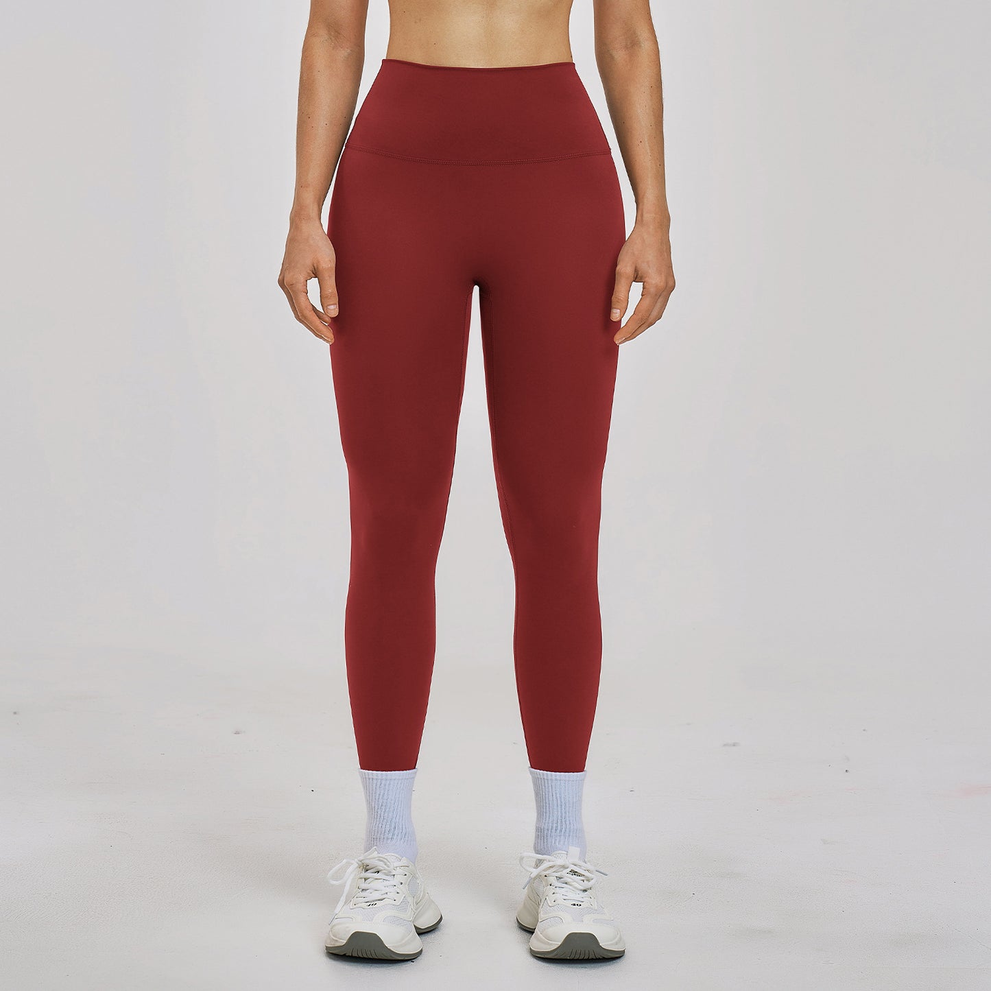 08/2022 High-waist butt-lifting fitness pants women's tight-fitting outdoor cycling sports running trousers breathable quick-drying nude yoga pants 6116