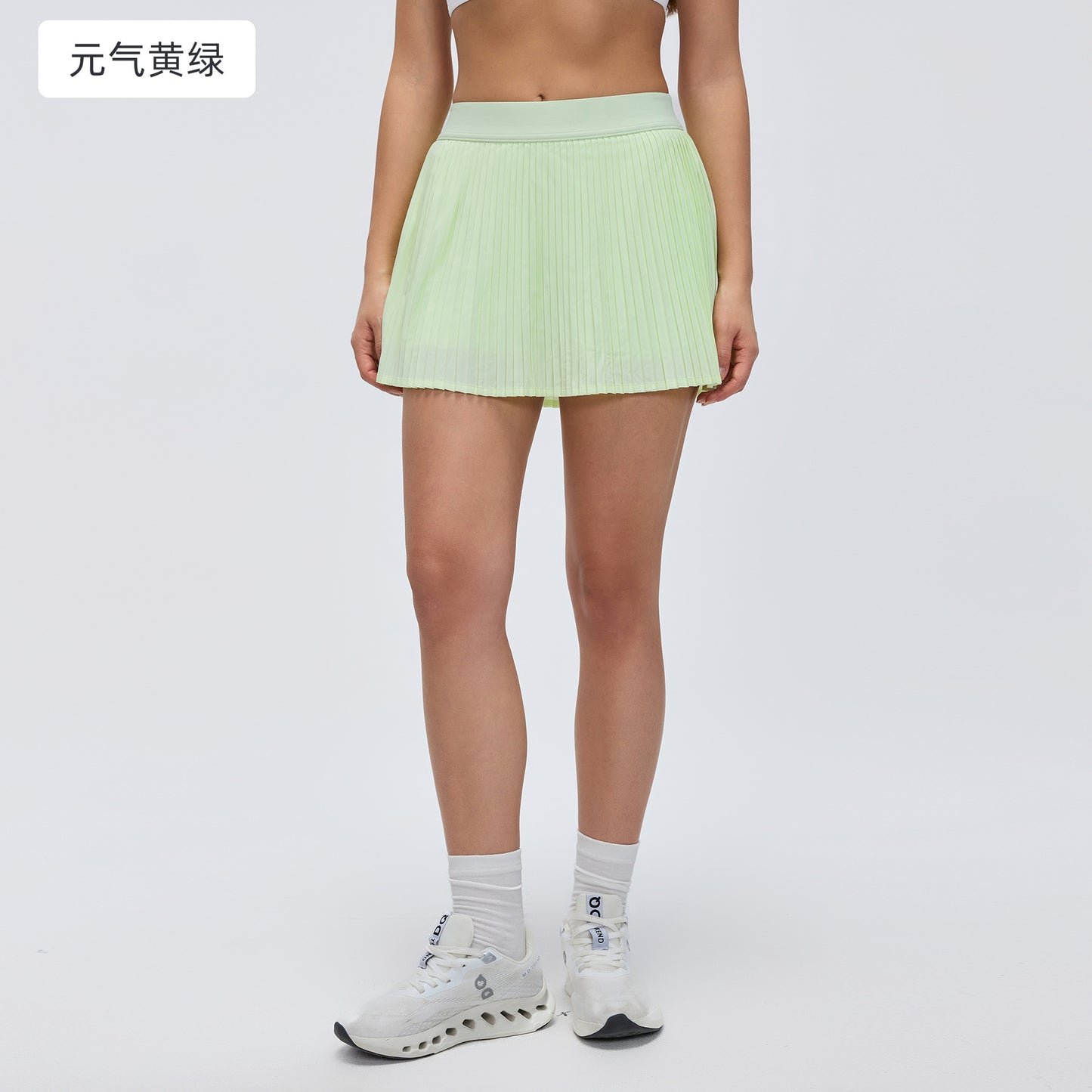 01/2025 High waist sports skirt women's outdoor fitness tennis skirt with lining to prevent exposure yoga skirt pleated skirt D25008