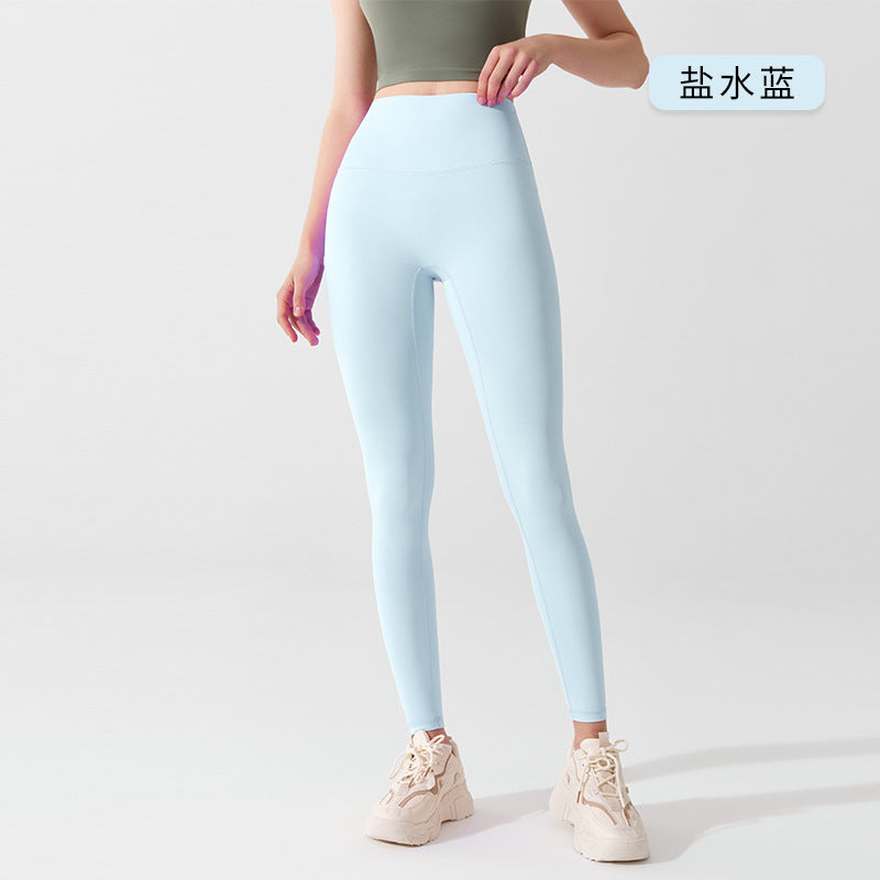 05/2024 5A Pantalon de yoga antibactérien printemps-été pour femme, pantalon une pièce, taille haute, liftant les hanches, tenue de sport, pantalon de fitness, assorti au soutien-gorge gilu-YW28