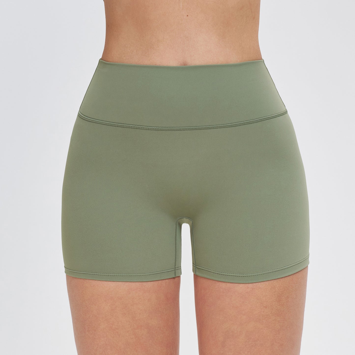 07/2024 Frosted tight yoga shorts Women's high-waisted abdominal fitness pants hip lift running shorts 8519