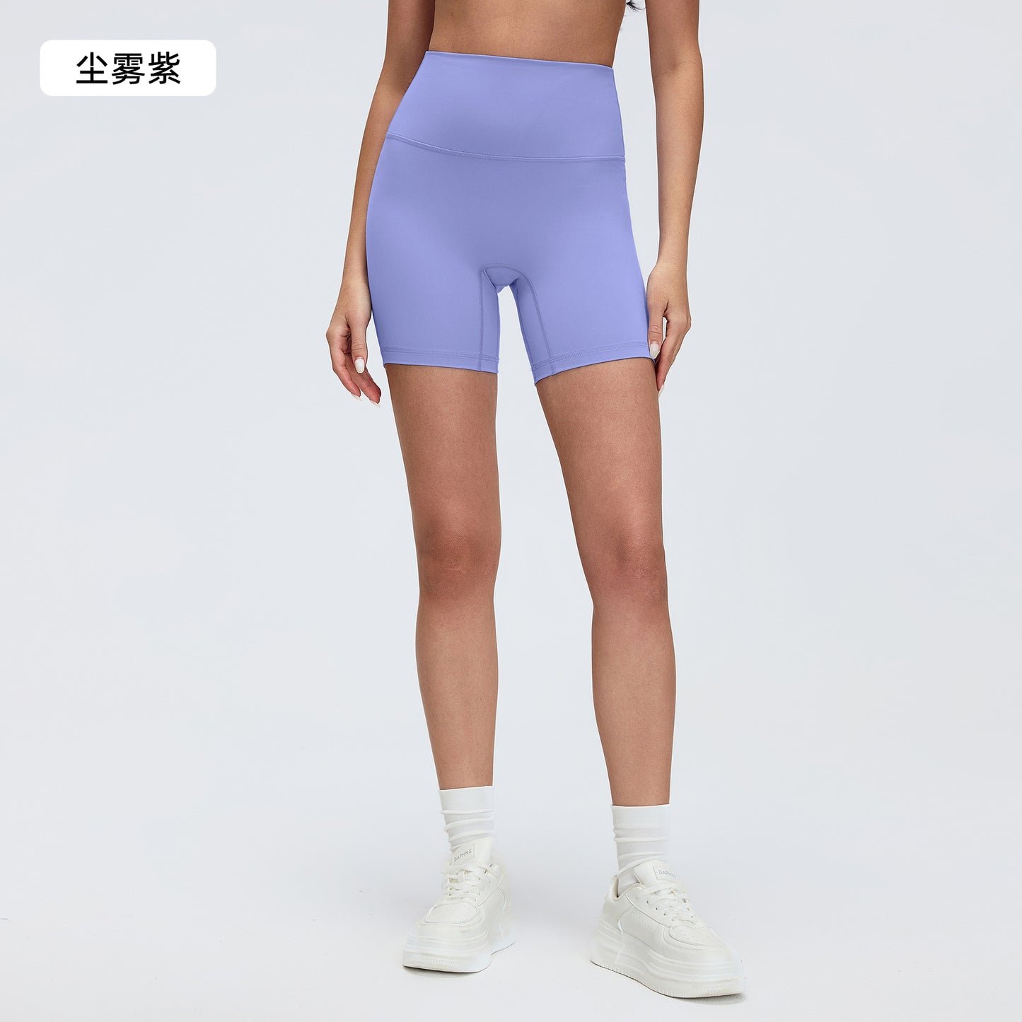 LINK-2 05/2024 Spring/Summer new T-line free solid color yoga shorts tight stretch three-point pants