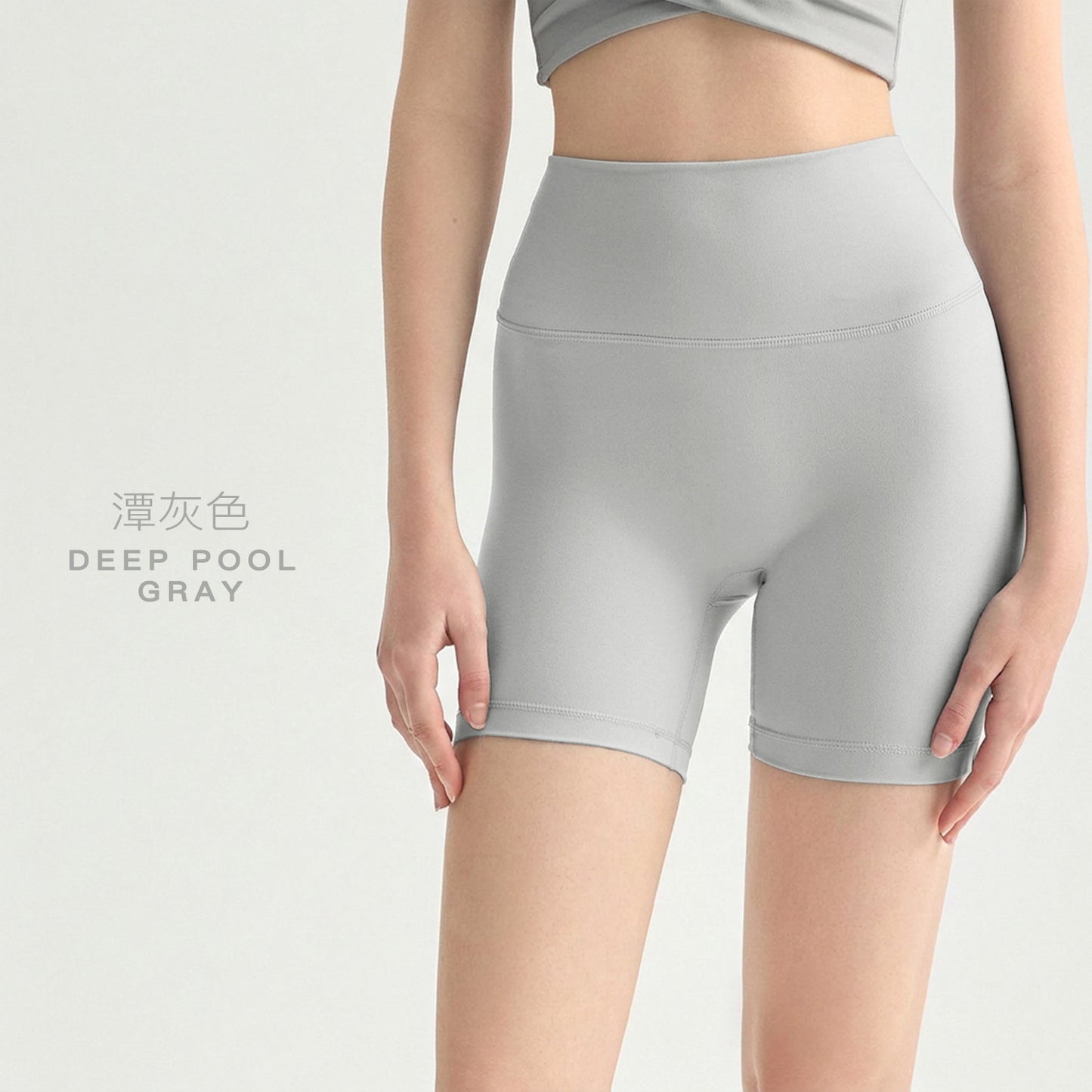 2024 nuevos colores 2022 primavera y verano nuevos pantalones cortos de tiro alto pantalones de yoga T-line nude para mujer pantalones de fitness de tres puntos tipo "levanta glúteos" estilo europeo y americano