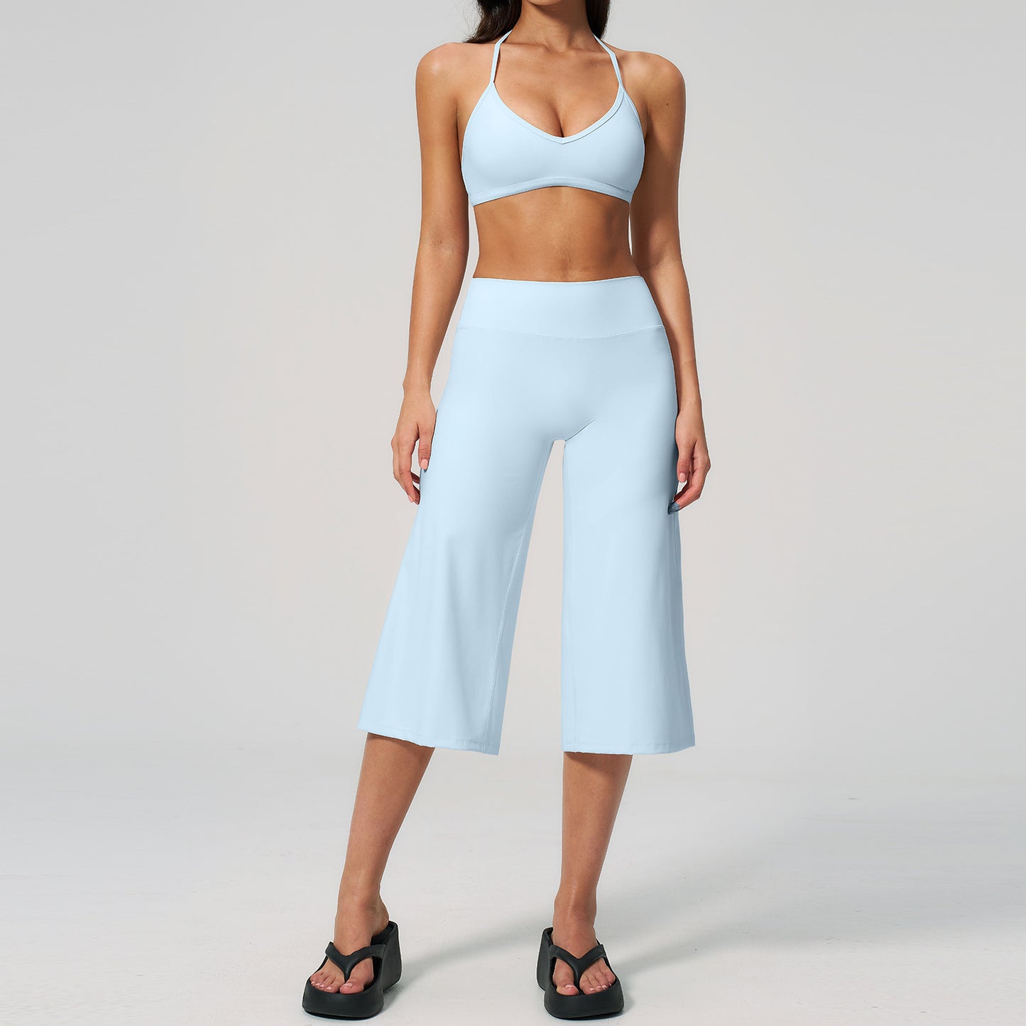 Wholesale Premium Yoga Set | High-Waist Biker Shorts Outfit 5555 | fouregg