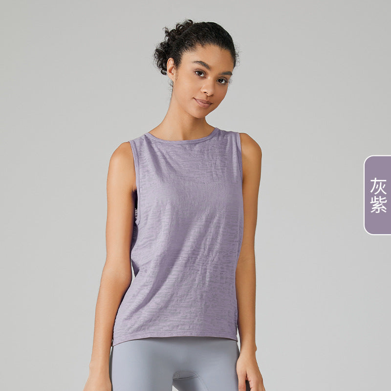 Chaleco de fitness ultrafino sin mangas para mujer, top deportivo holgado, blusa, camiseta, ropa de yoga