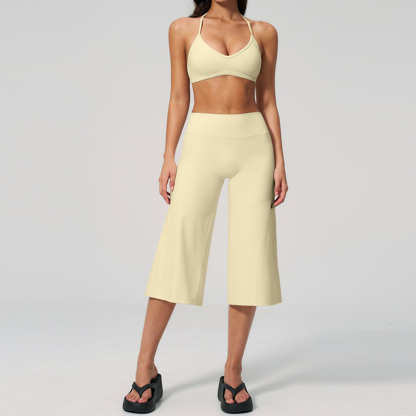 Wholesale Premium Yoga Set | High-Waist Biker Shorts Outfit 5555 | fouregg