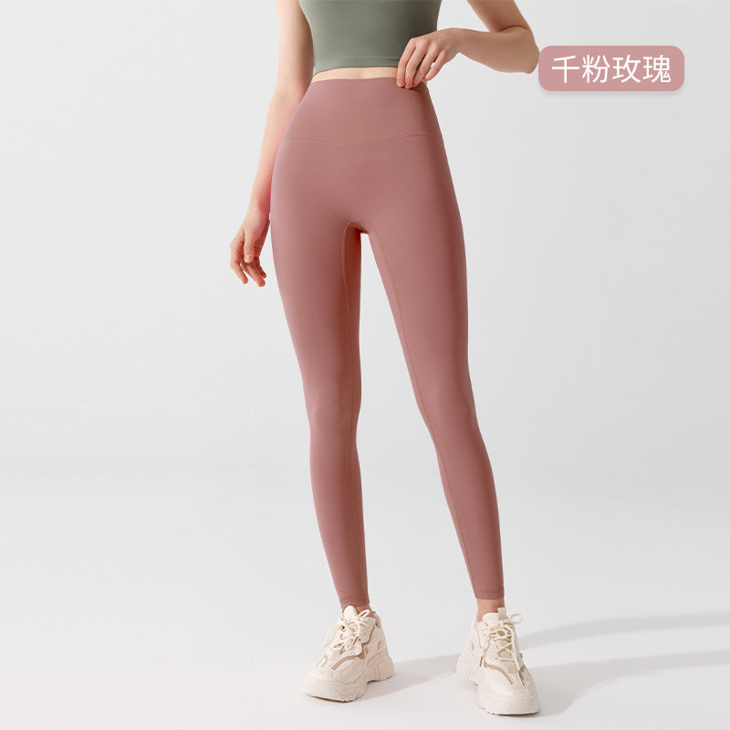 05/2024 5A Pantalon de yoga antibactérien printemps-été pour femme, pantalon une pièce, taille haute, liftant les hanches, tenue de sport, pantalon de fitness, assorti au soutien-gorge gilu-YW28