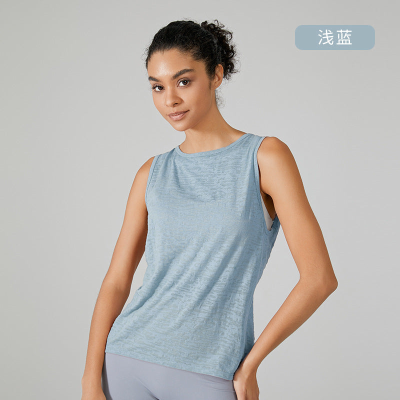 Chaleco de fitness ultrafino sin mangas para mujer, top deportivo holgado, blusa, camiseta, ropa de yoga