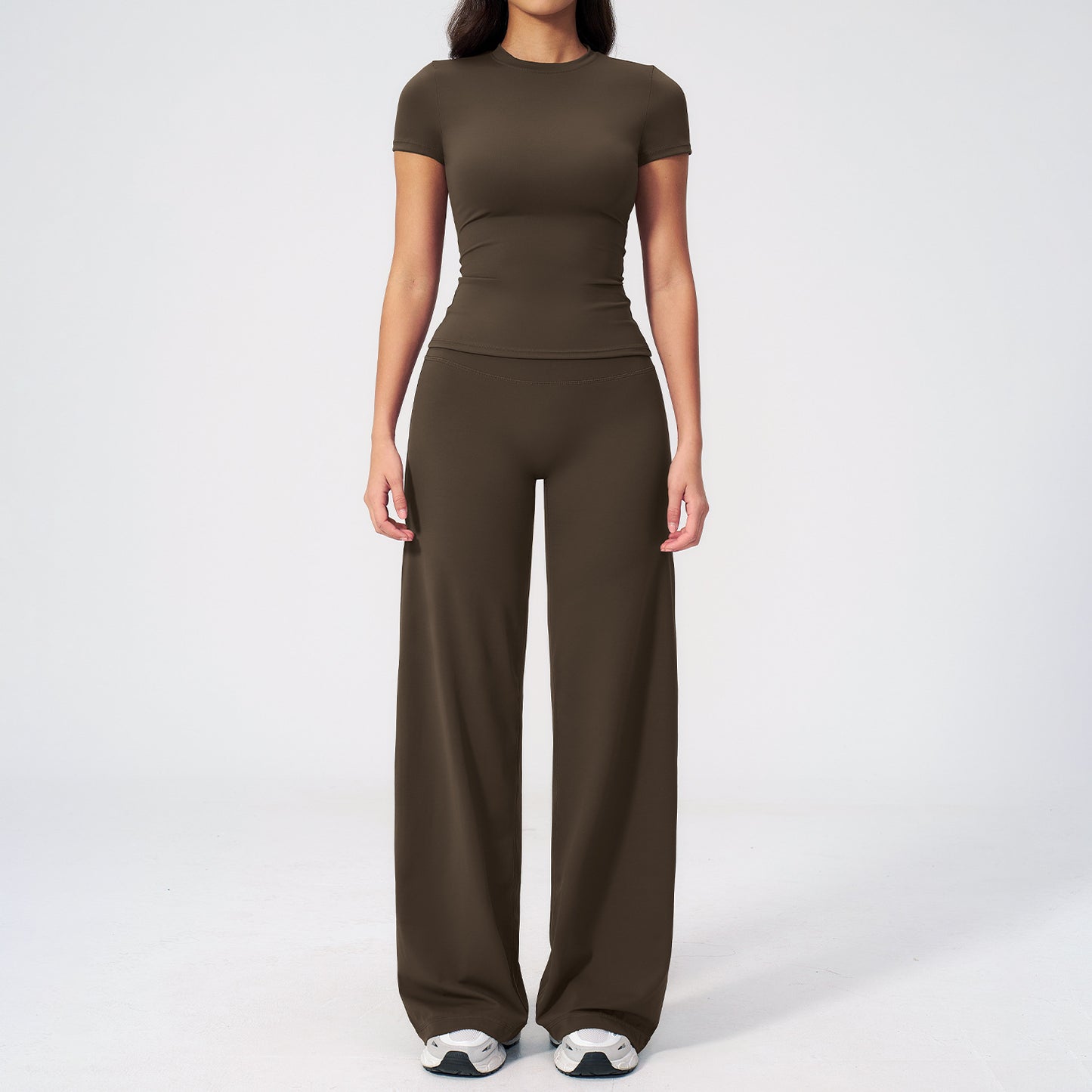 02/2026 Ensemble de yoga robuste - tenue d'exercice et de fitness moulante taille haute pour les loisirs en extérieur et la course. Numéro de modèle : 845
