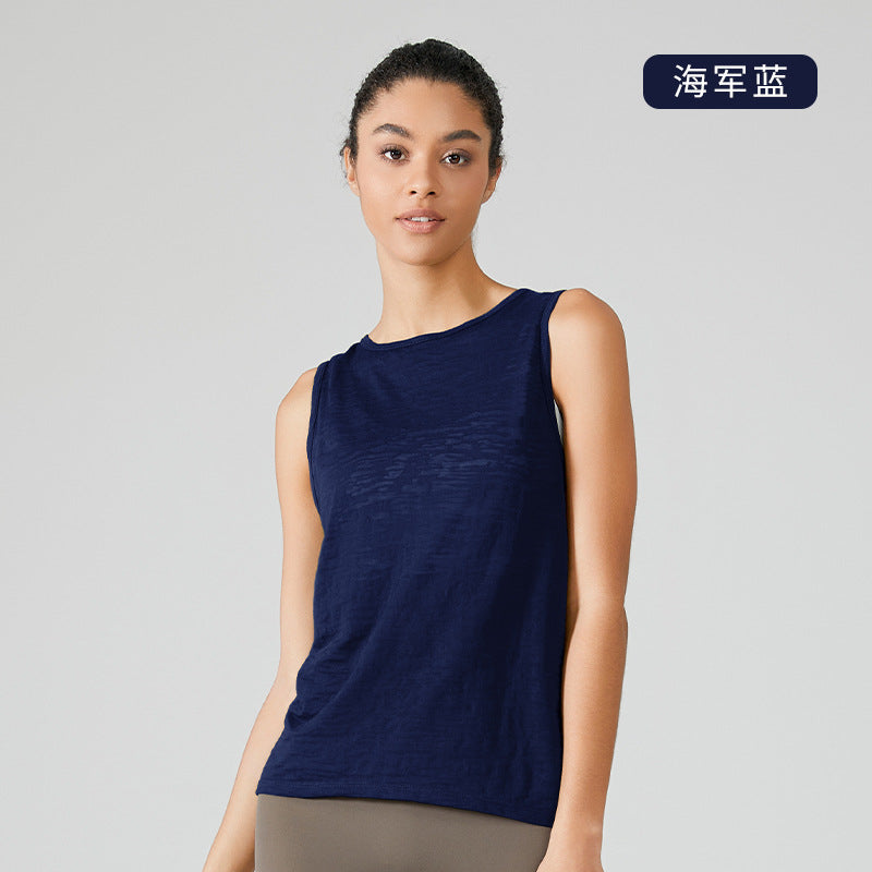 Chaleco de fitness ultrafino sin mangas para mujer, top deportivo holgado, blusa, camiseta, ropa de yoga