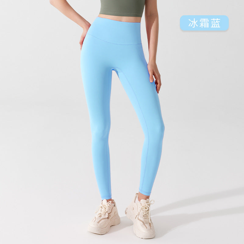 05/2024 5A Pantalon de yoga antibactérien printemps-été pour femme, pantalon une pièce, taille haute, liftant les hanches, tenue de sport, pantalon de fitness, assorti au soutien-gorge gilu-YW28