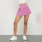 explosion-proof anti-glare Lycra shorts fake two-piece sports tennis skirt summer sunscreen pleated skirt women