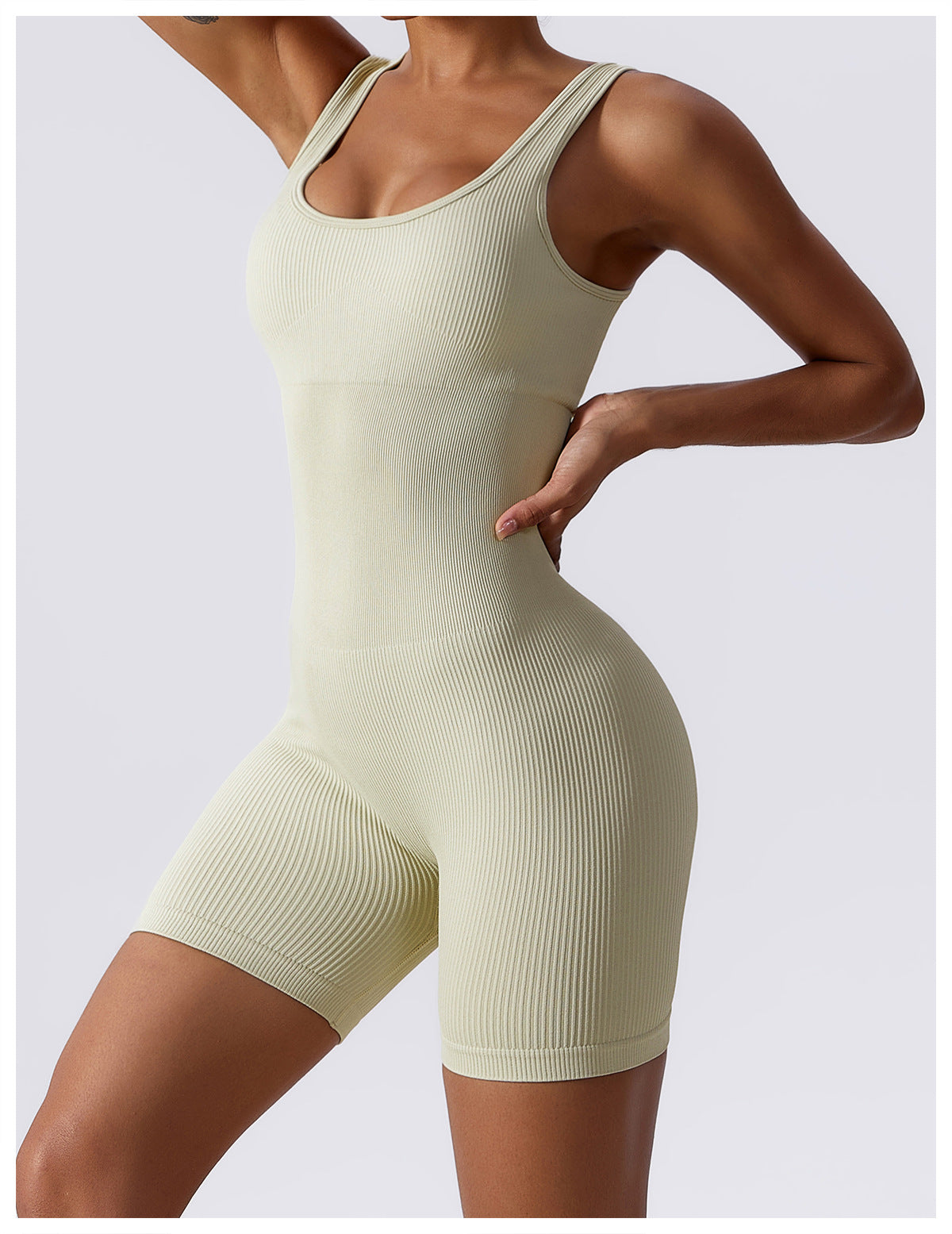 Seamless one-piece yoga suit women's high-elastic one-piece tight-fitting one-piece suit in the air beautiful back yoga suit 6982