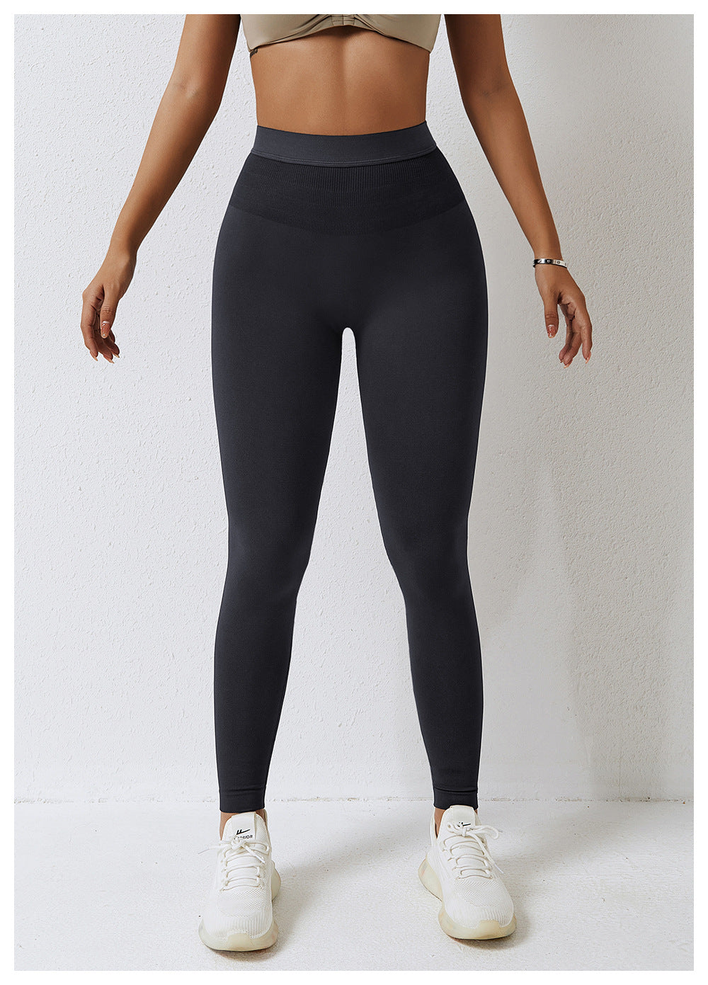 High waist seamless yoga pants women's outerwear running training tights sports pants high waist hip lifting fitness trousers 6742