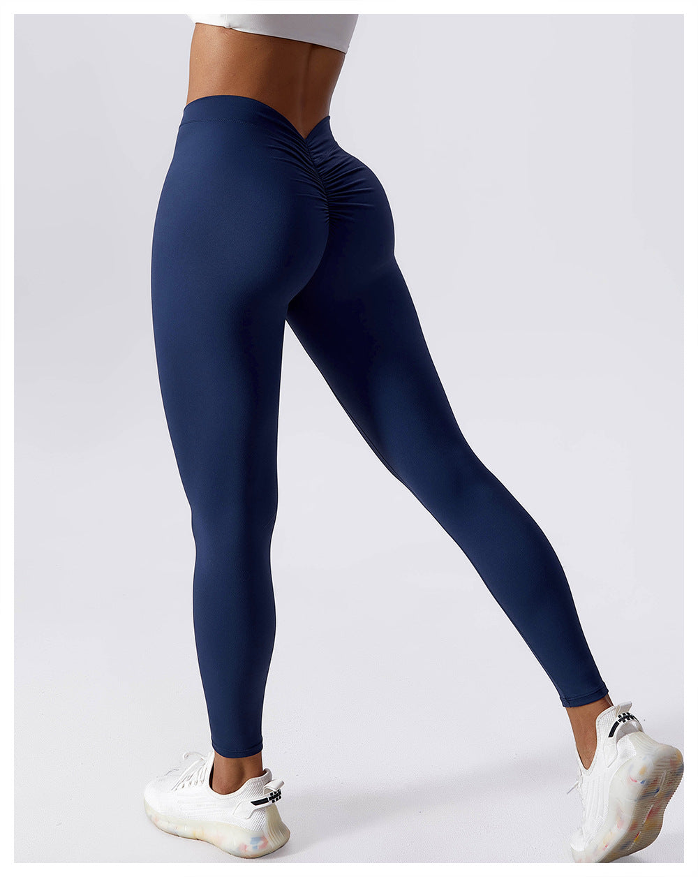Brushed Gym Pants Women's Sports Pants Tight Yoga Pants 8149
