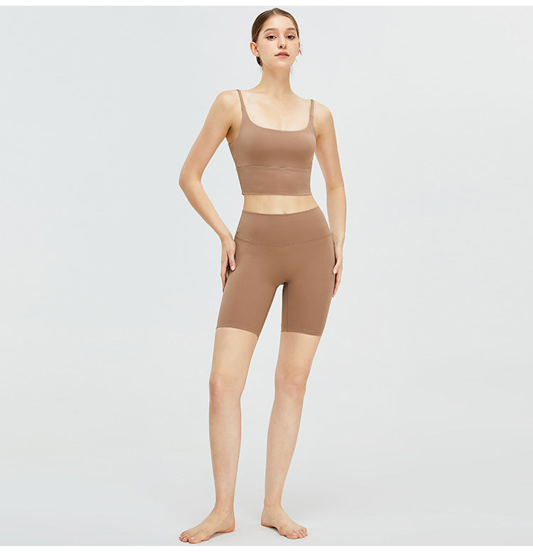 sports bra yoga camisole running fitness shockproof naked yoga clothing