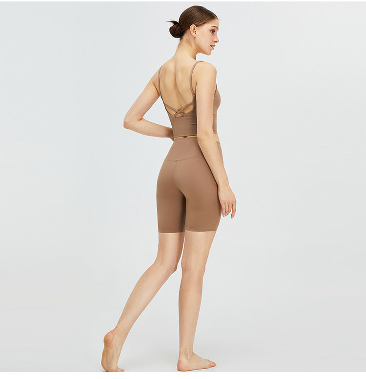 sports bra yoga camisole running fitness shockproof naked yoga clothing