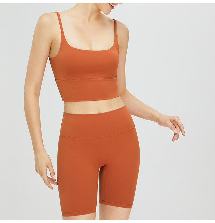 sports bra yoga camisole running fitness shockproof naked yoga clothing