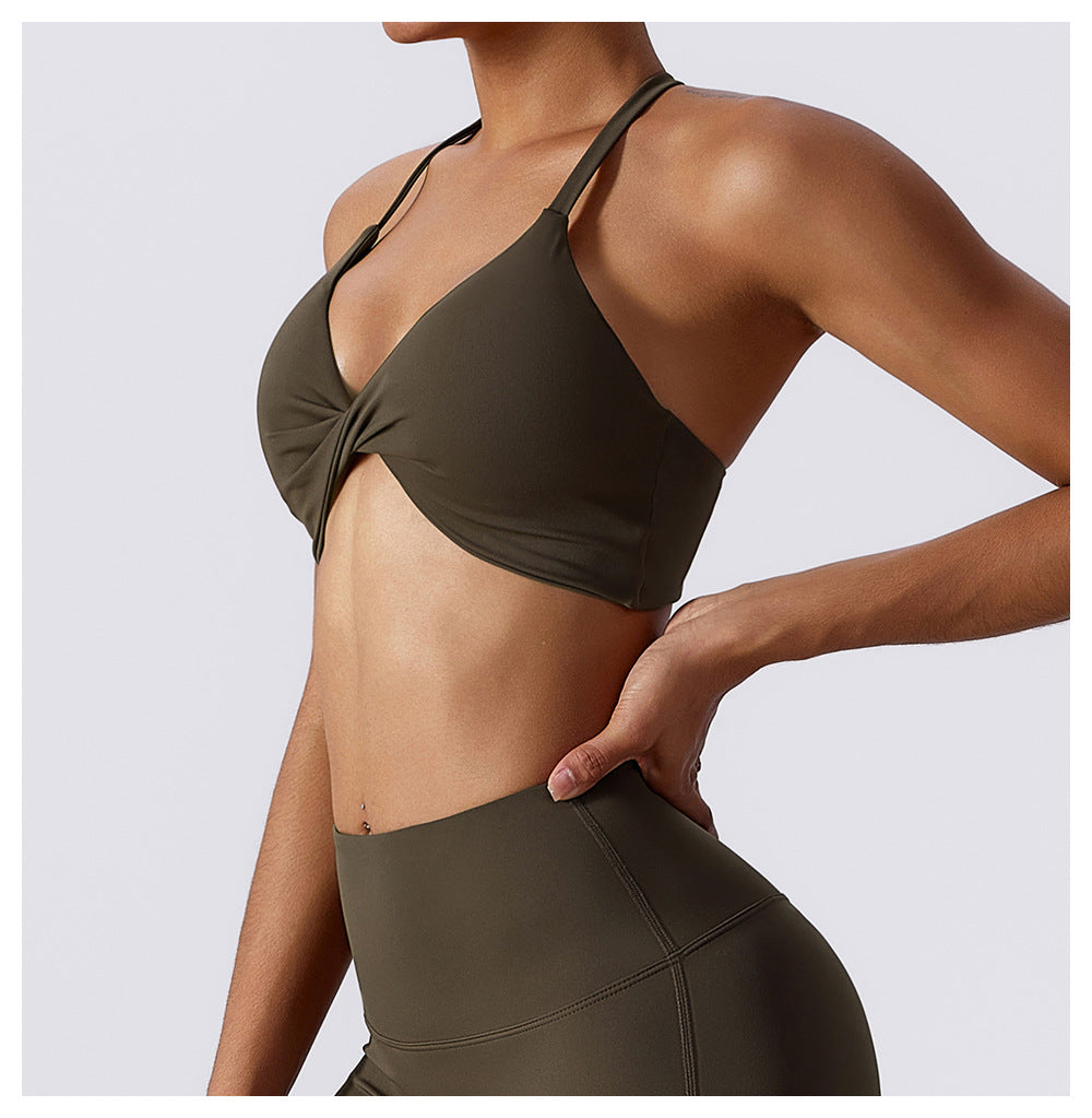 nude yoga clothing women's tight-fitting quick-drying sports yoga bra outdoor running beautiful back fitness Bra BWX8013