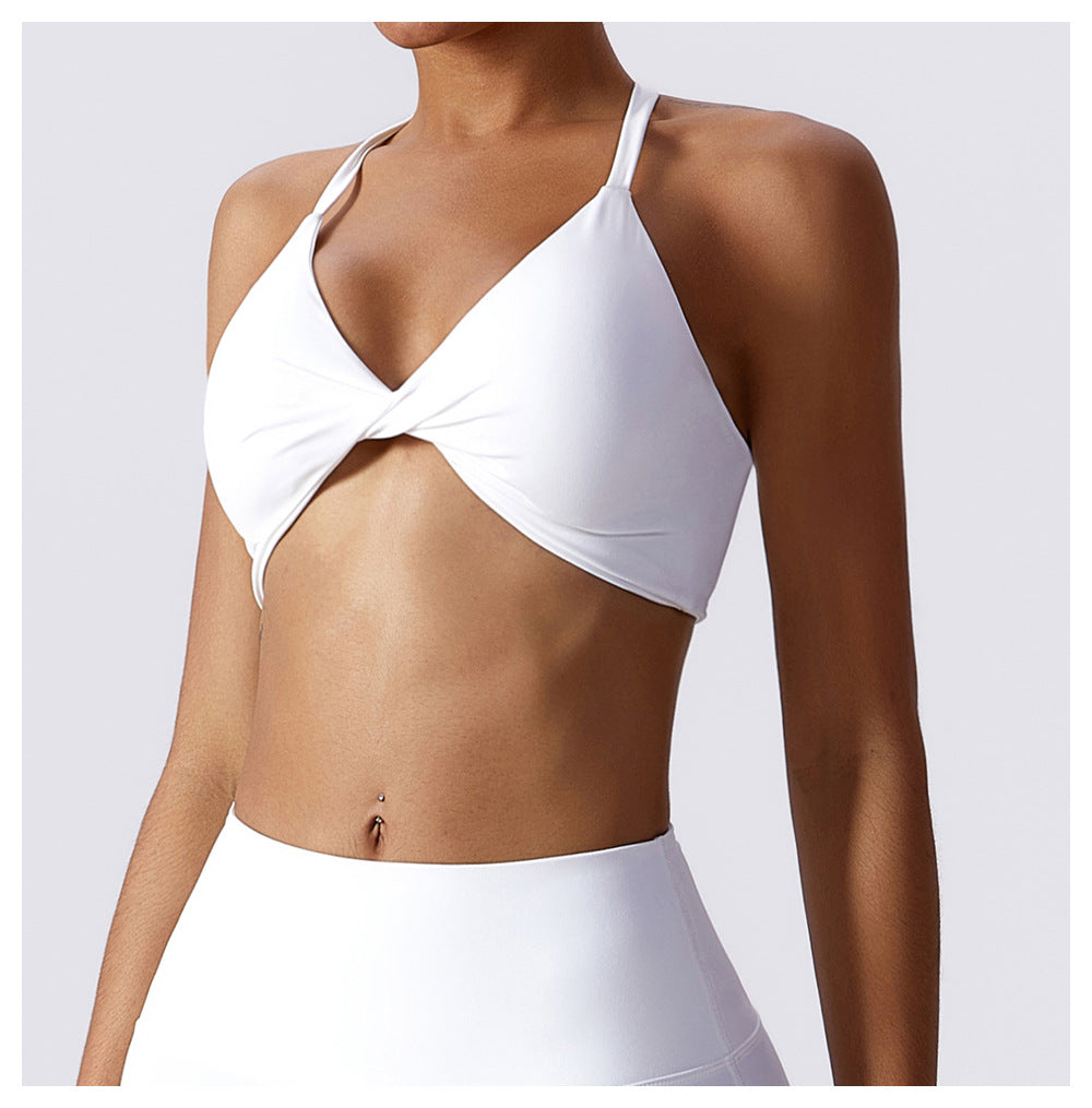 nude yoga clothing women's tight-fitting quick-drying sports yoga bra outdoor running beautiful back fitness Bra BWX8013