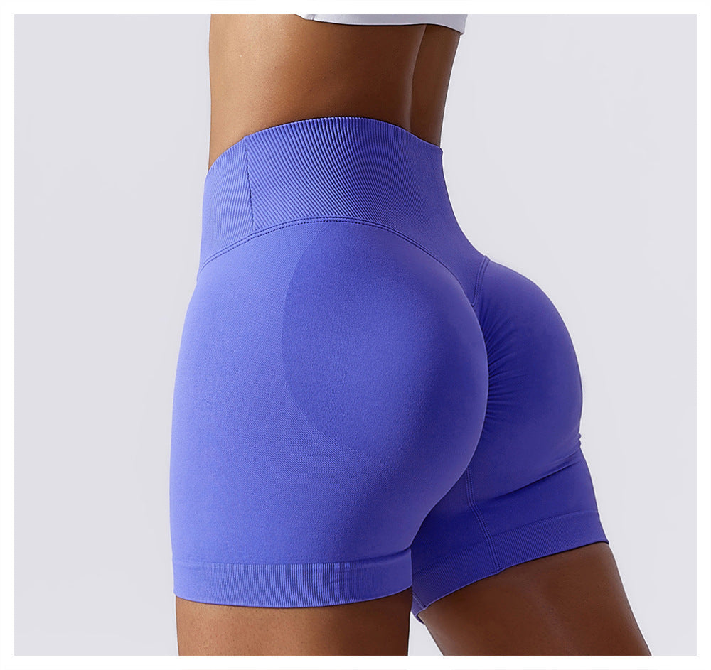 Hip Lifting Yoga Running Gym Shorts Tight Seamless Sports Shorts Women