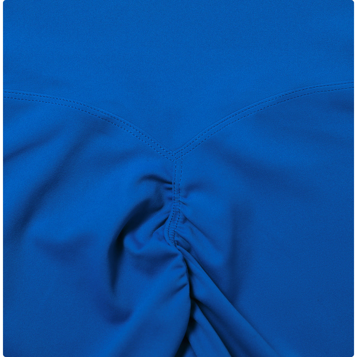 Candy color quick-drying naked yoga shorts hip-lifting running fitness shorts tight high waist sports leggings 8013