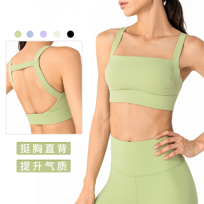 new sexy beautiful back sports underwear women shockproof running yoga vest fitness bra plus size
