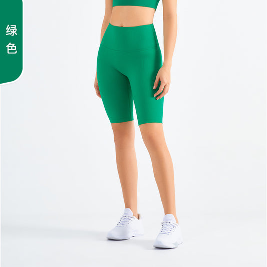 Cross-border hot selling high waist butt lift sports pants Europe and the United States buttocks yoga tights seamless sports five points yoga pants